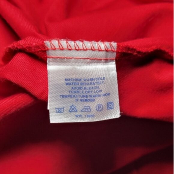 Blue Generation Mens Red Short Sleeve Button Up One Pocket Shirt Size XL - Picture 6 of 11